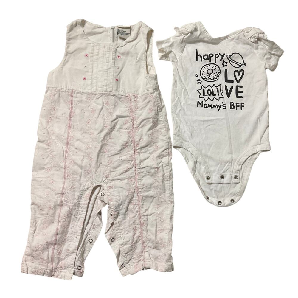 Laura Ashley Bundle of Toddler Girl Clothes 18M White Overalls  Mommy’ BFF